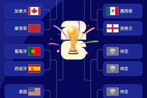 世界杯16强落位图:左半区已定,阿根廷1/4区明日见分晓
