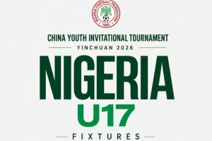 尼日利亚足协转发海报,确认U17国家队将来到中国参加国际锦标赛